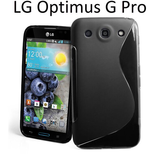  Gumijasti / gel etui S-Line za LG Optimus G Pro - črni Cene