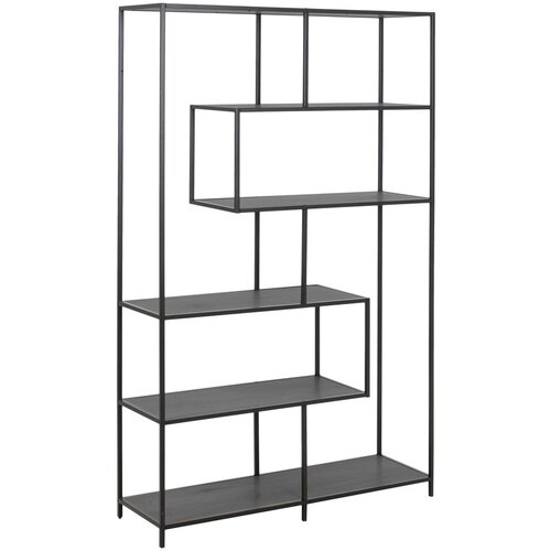 Actona acton Seaford crna polica za knjige, 114 x 185 cm Slike