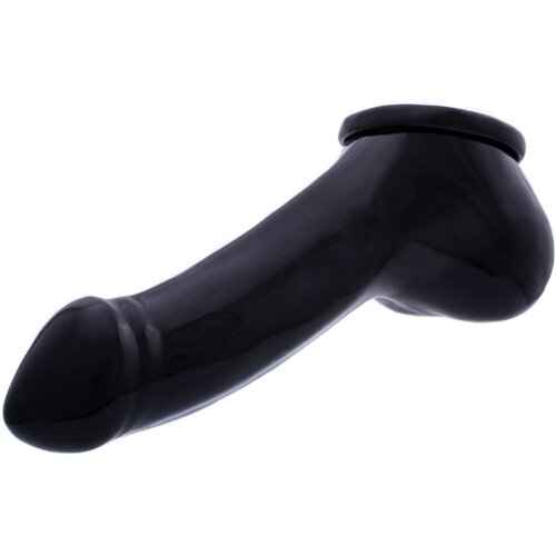 Toylie latex penis sleeve adam 13 x 5,5cm black Cene