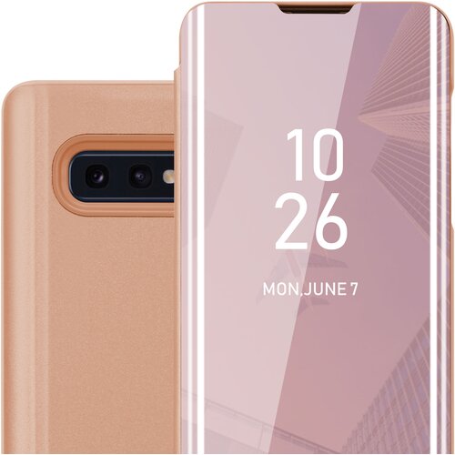 Cadorabo CARE, združljiv s Samsungom v Kunzit Pink - prozorno za za&scaron;čito z ogledalom z zrcalo z funkcijo stojala 360 stopinj za&scaron;čita, (20568959) Cene