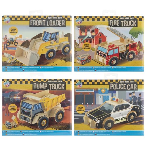  3D drvena slagalica s naljepnicama | various types Slike