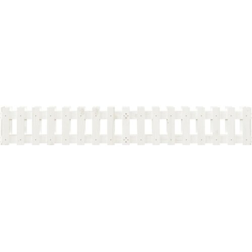  Povi&amp;scaron;ena vrtna gredica bijela 200 x 30 x 30 cm masivna borovina Slike