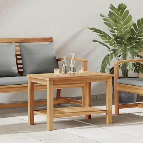  Kava Stol s pohranom Smeđa 70 x 40 x 45 cm Čvrsto teak drvo Cijene