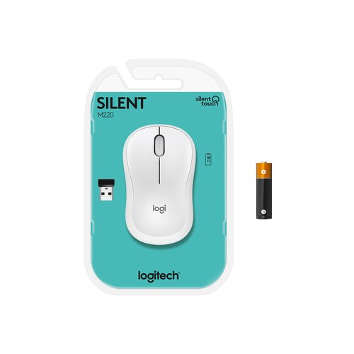 Logitech M220 Silent brezžična optična bela miška Cene