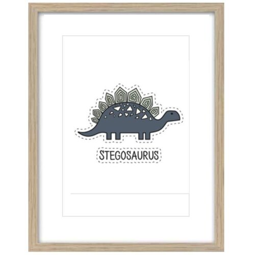 Dekordom slika KIDS 27x37 sa ramom - 28236 - Stegosaurus Cene