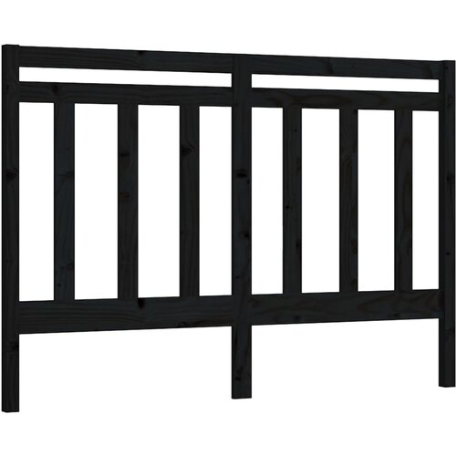 Maison Chic posteljno vzglavje - vzglavna omarica - nočna omarica črno 166x4x100 cm trdna borovina, (21705946) Slike