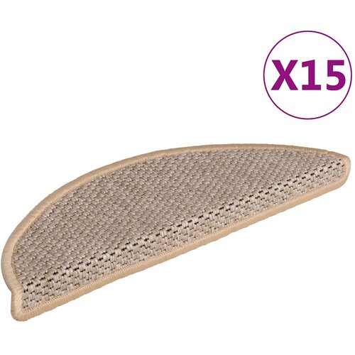  Samoljepljivi otirači za stepenice 15 kom 56x17x3 cm svjetlobež Cijene