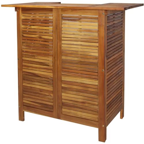 vidaXL Barska miza 110x50x105 cm trden akacijev les