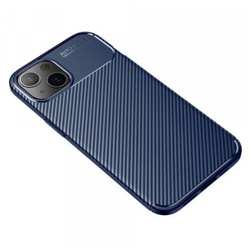 Nillkin silikonski ovitek carbon za iphone 13 mini - moder Slike