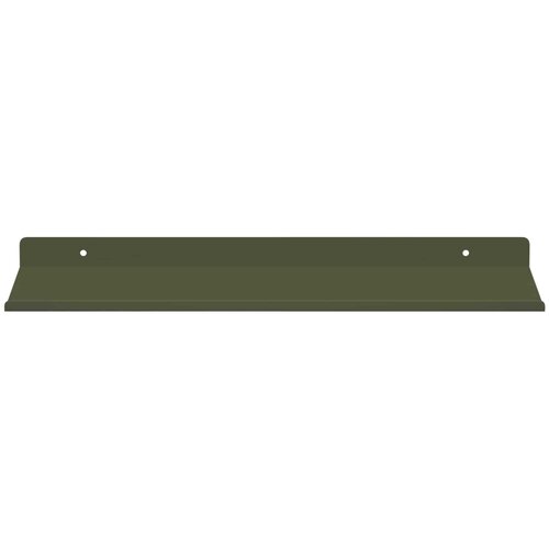  Lebdeća polica 2 pcs Maslinasto zelena 40 x 18 x 2,5 cm Čelik Slike