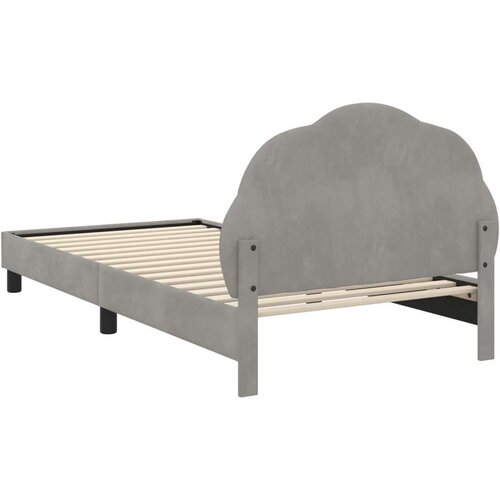  Krevet za djecu s uzglavljem Svijetlo siva 90 x 200 cm Bar&amp;scaron;un Slike