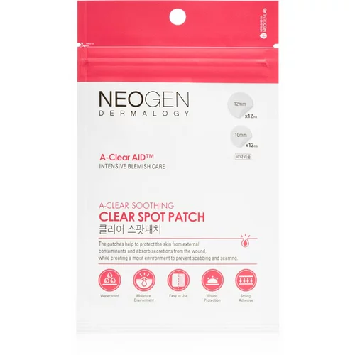 NEOGEN Dermalogy A-Clear Soothing Spot Patch flaster za čišćenje za lice sklono aknama 24 kom