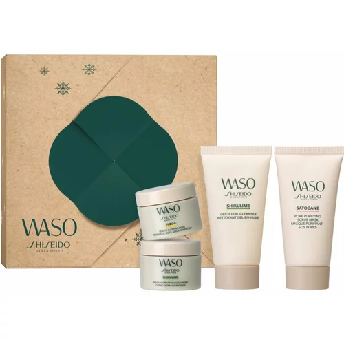 Shiseido Waso Essentials Kit poklon set (za sjajni izgled lica)