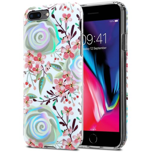 Cadorabo Case, združljiv z Apple z breskovimi cvetovi - za&amp;scaron;čitni pokrov iz silikona TPU s cvetličnim vzorcem, (20569437) Slike