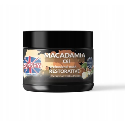 RONNEY maska za obnavljanje suve kose Macadamia Oil 300ml Slike