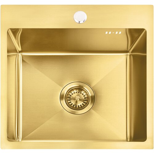 Rea Jekleno pomivalno korito Leo 40 BRUSH GOLD Slike