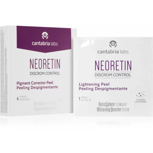 Neoretin Discrom control Lightening Peel encimski piling z glikolno kislino 6x1 ml