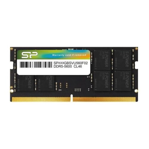 SiliconPower DDR5 16GB SO-DIMM 5600MT/s, Non-ECC Unbuffered, CL46 1.1V, 262-pin 2Gx8 SR Cene