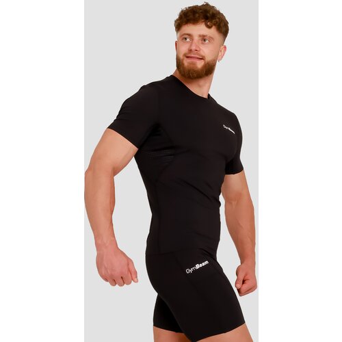 GymBeam Kompresijska majica High Black Slike
