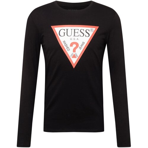 Guess Majica svijetlocrvena / crna / bijela Cijene