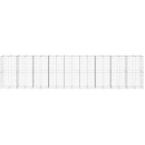  Gabionska ko&amp;scaron;ara s poklopcem 900x100x200 cm pocinčano željezo Slike