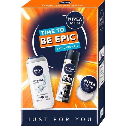 Nivea MEN Time to Be Epic darilni set za telo Slike