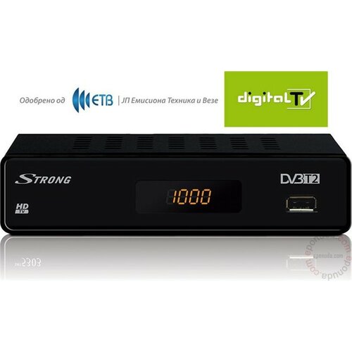 Strong SRT8201 1 DTV(1080p) PRIJEMNIK ZA DIGITALNU DVB-T2 i DVB-T Free-To-Air TV I RADIO PROGRAME PREKO KROVNE ILI SOBNE ANTENE Slike