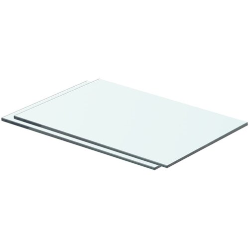 VidaXL Police 2 kosa steklo prosojno 40x20 cm Slike
