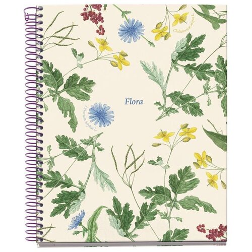  Bilježnica Miquelrius A5 Botanical Flora Mediterranean 100L 70g/m2 kocke MR4421 Slike