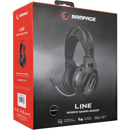 Rampage RM-K71 LINE Gaming slušalice sa mikrofonom za PC/PS4/XBOX