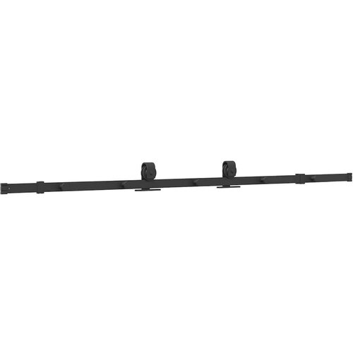 VidaXL Pribor za klizna vrata 200 cm čelični crni Slike