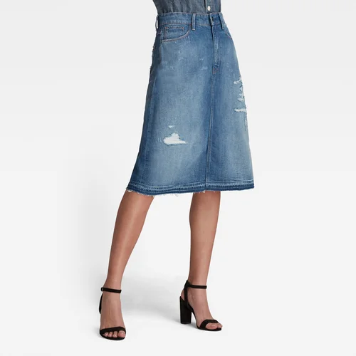 G-star Skirt - 3301 A-line Midi rp Skirt Denim