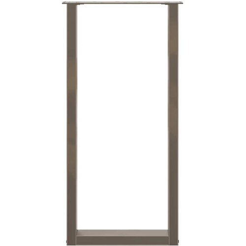  Noge za barski stol U-oblik 2 kom Prirodni čelik 40 x (100-101) cm Čelik Slike