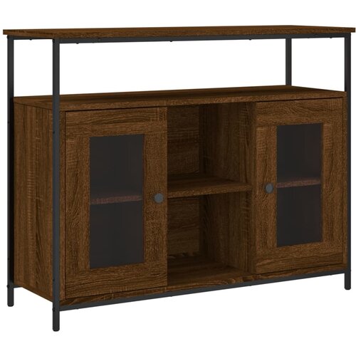 Maison Chic Komoda - Predalnik rjavi hrast 100x35x80 cm inženirski les, (21717820) Slike