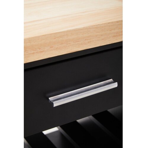 Premier Housewares Kolica za posluživanje na kotačima od masivnog kaučuka 48x105 cm Frankfurt &amp;ndash; Slike