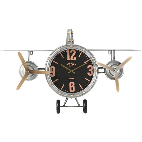  Zidni sat Home ESPRIT zlatan Srebrna Metal Avion Vintage 87 x 17 x 52 5 cm Slike