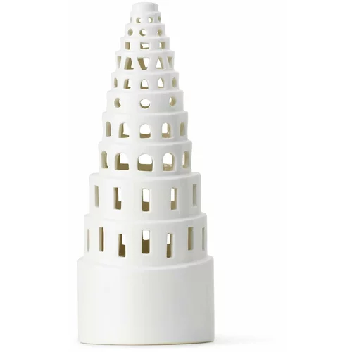 Kähler Design bijeli keramički božićni svijećnjak Lighthouse, ø 9 cm