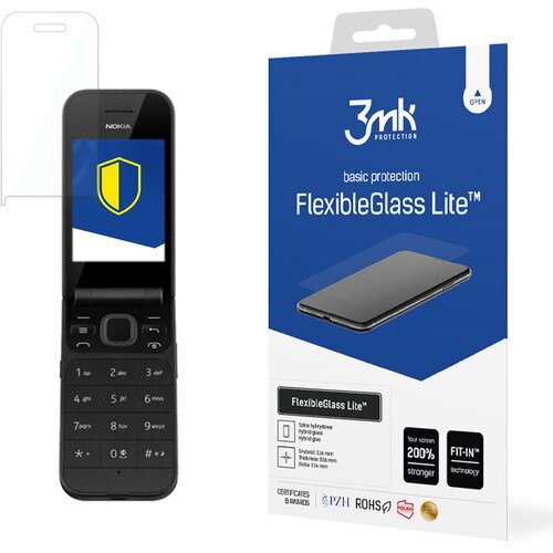 3mk FLEXIBLEGLASS LITE ZA OVITEK IZ KALJENEGA STEKLA NOKIA 2720 FLIP, (21999296) Slike