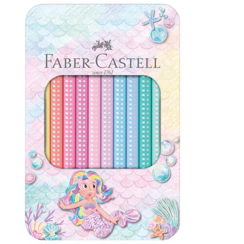  BOJE DRVENE 10 BOJA METALNA KUTIJA SPARKLE JUMBO FABER CASTELL 210910 Cene