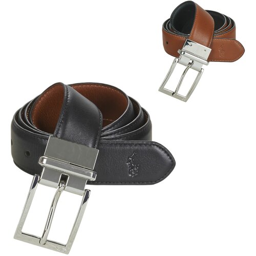 Polo Ralph Lauren Pasovi RV DRS BT SQ CASUAL SMOOTH LEATHER Črna Cene