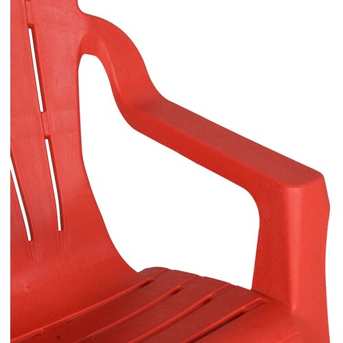  Vrtne stolice za djecu 2kom crvene 37x34x44cm PP izgled drva Slike