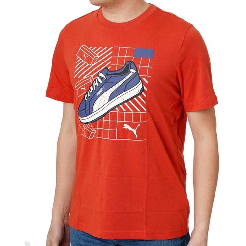 Puma Muška majic GRAPHICS SNEAKER TEE, Crvena Cene