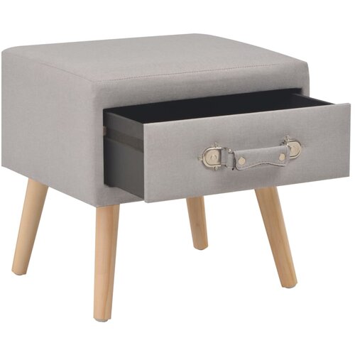 Maison Chic Nočna omarica - Nočna miza blago 40x35x40 cm siva, (21687050) Cene