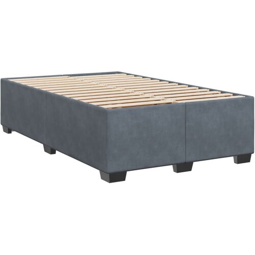 Box spring krevet s madracem tamnosivi 120 x 200 cm bar&amp;scaron;unasti Slike