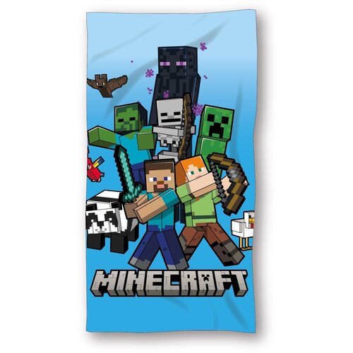 Baloo Dečiji Pamučni Peškir za plažu 70x140 cm Minecraft ( 9640 ) Slike