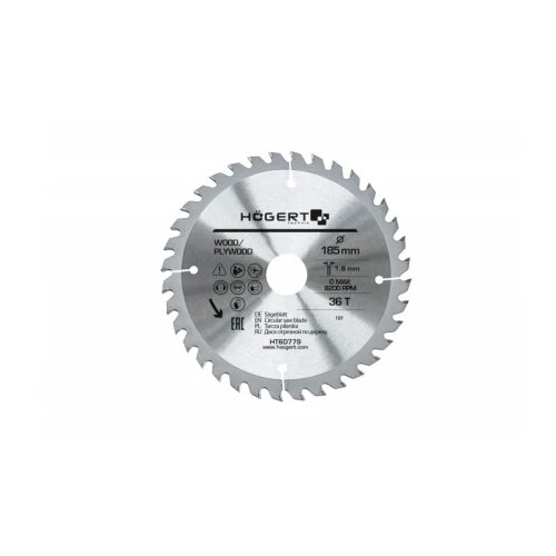Hoegert list kružne pile/cirkulara za drvo 185 mm 36 Z HT6D779 Slike