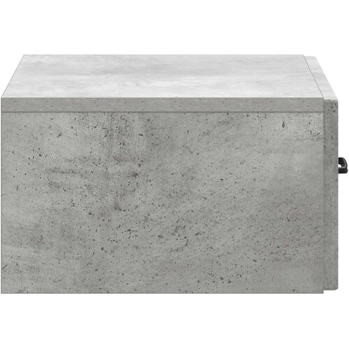  Noćni ormarić za montažu na zid Betonska siva 49 x 34,5 x 20 cm Slike