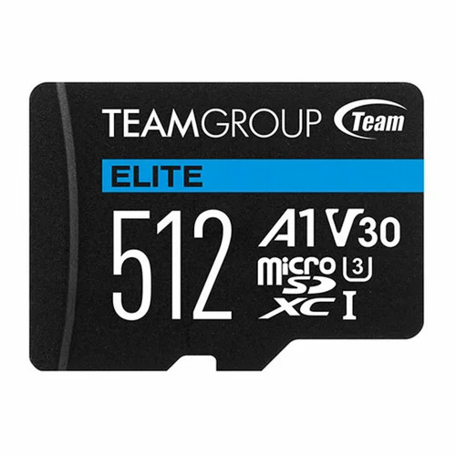 Team Group Spominska kartica Teamgroup Elite A1 MicroSD, 512 GB + adapter