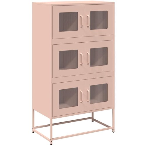 vidaXL Highboard Pink 68x39x123 cm Steel, (21746923) Cene
