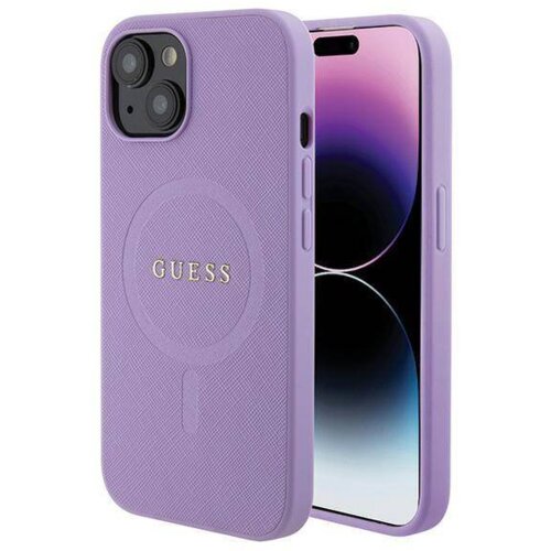 Guess Originalni za iPhone 15 ovitek GUHMP15SPSAHMCU z Magsafe Saffiano - črn Cene